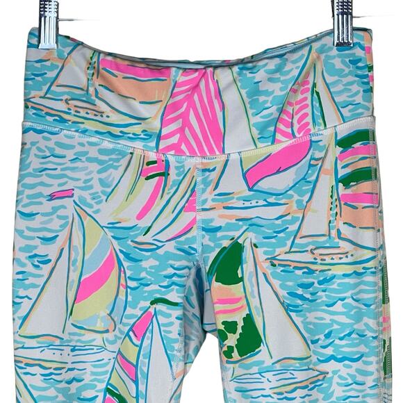 Lilly Pulitzer Women’s Luxletic Tropical Sailboat Print Leggings Small E… - Picture 2 of 10